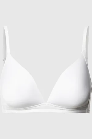 Hanro T-shirtbeha van satijn - beugelloos, model 