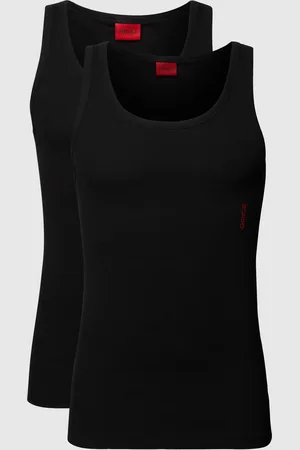 HUGO BOSS Tanktop met labelprint in een set van 2 stuks