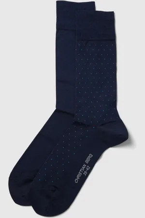 Christian Berg Sokken met all-over print in een set van 2 paar