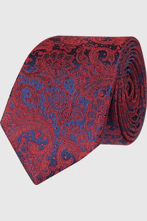 Carlo Monti Zijden stropdas met paisleymotief