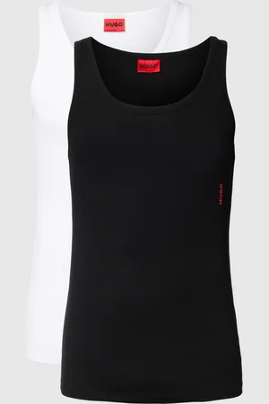 HUGO BOSS Tanktop met labelprint in een set van 2 stuks