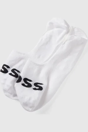 HUGO BOSS Kousenvoetjes met labelprint in een set van 2 paar