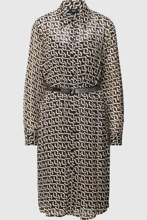 JOOP! Overhemdjurk van viscose met all-over motief