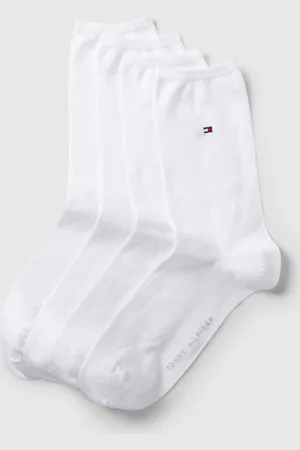 Tommy Hilfiger Sokken met labelstitching in een set van 4 paar