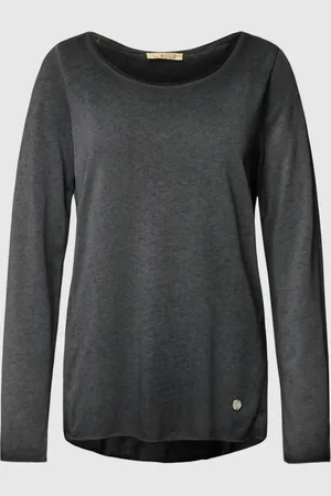 Smith and Soul Shirt met lange mouwen en labelapplicatie