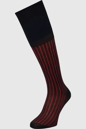 Falke Kniekousen met ribstructuur, model 