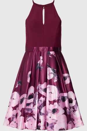 V.M. Cocktailjurk met bloemenmotief