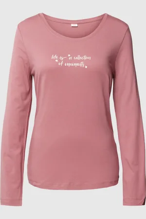 QS by s.Oliver Shirt met lange mouwen en statementprint, model 