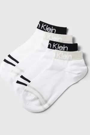Calvin Klein Sneakersokken met viscose in een set van 4 stuks