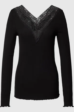 Pieces® Shirt met lange mouwen en kant, model 