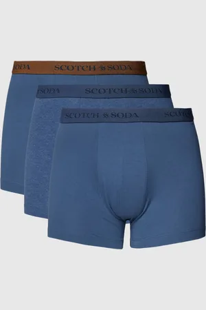 Scotch&Soda Boxershort met elastische band met logo in een set van 3 stuks