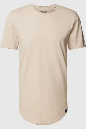 Only & Sons T-shirt met afgeronde zoom, model 