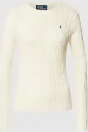 Ralph Lauren Gebreide pullover met labelstitching, model 