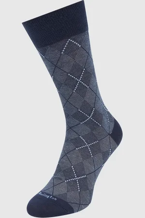 Burlington Sokken met ruitmotief, model 