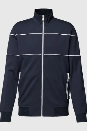 HUGO BOSS Sweatjack met opstaande kraag, model 