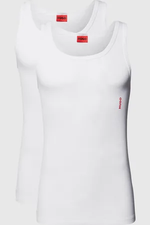 HUGO BOSS Tanktop met labelprint in een set van 2 stuks