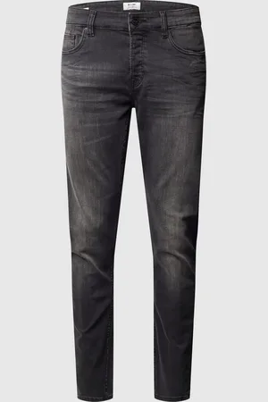Only & Sons Stone-washed slim fit jeans