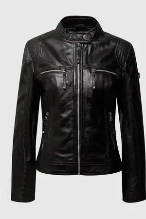 Cabrini Leren jas in bikerlook