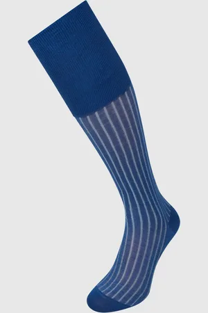 Falke Kniekousen met ribstructuur, model 