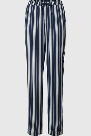 Schiesser Pyjamabroek van viscose met streepmotief