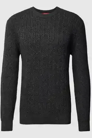 ESPRIT Gebreide pullover met ribboorden