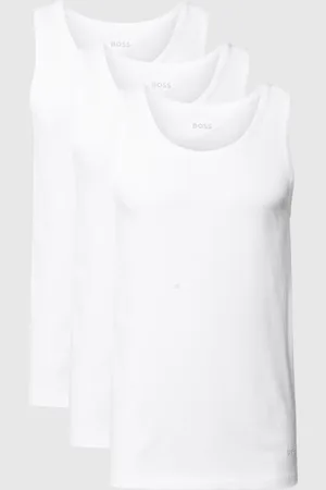 HUGO BOSS Tanktop met labeldetail in een set van 3 stuks, model 