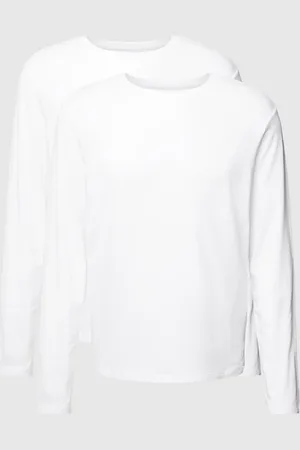 Tommy Hilfiger Shirt met lange mouwen en ronde hals in een set van 2 stuks