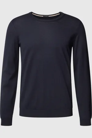 HUGO BOSS Shirt met lange mouwen in gemêleerde look, model 