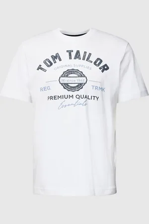 TOM TAILOR Regular fit T-shirt van puur katoen met labelprint