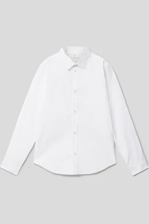 QS by s.Oliver Slim fit overhemd met kentkraag
