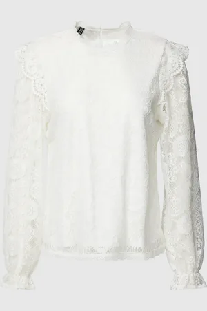 Pieces® Blouse met gehaakt kant, model 