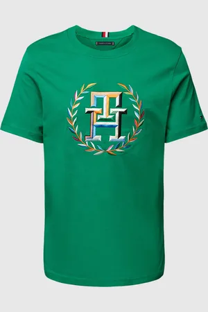 Tommy Hilfiger Regular fit T-shirt met labelstitching