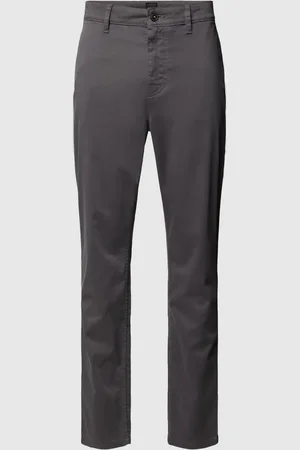 HUGO BOSS Tapered fit chino met Franse steekzakken