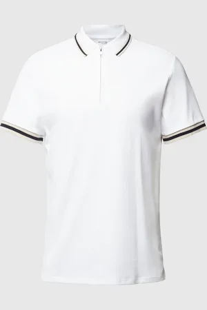 SELECTED Slim fit poloshirt met labeldetail, model 