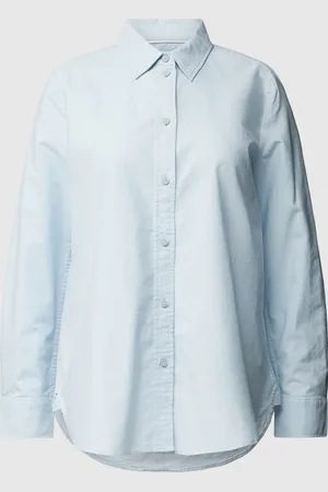 ESPRIT Overhemdblouse met platte kraag