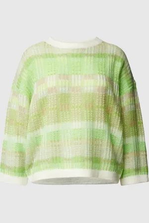 Opus Gebreide pullover met all-over motief, model 