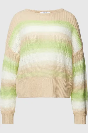 Opus Gebreide pullover met streepmotief, model 