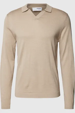SELECTED Trui met polokraag en effen design