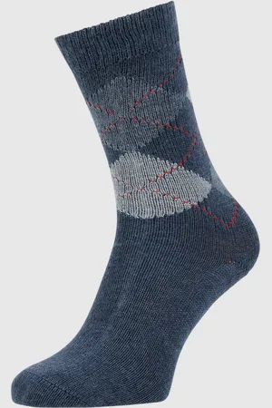 Burlington Sokken met labeldetail, model 