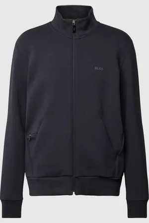 HUGO BOSS Sweatjack met opstaande kraag, model 