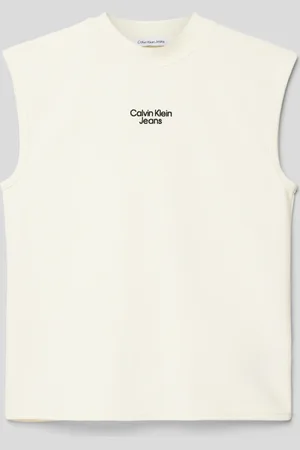 Calvin Klein Top met labeldetail, model 