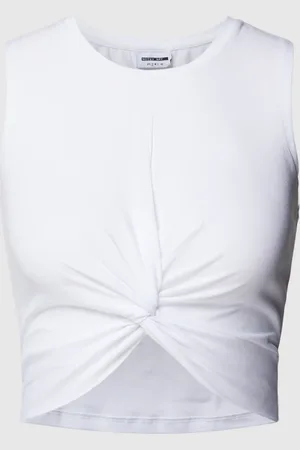 Noisy May Korte top met knoopdetail, model 