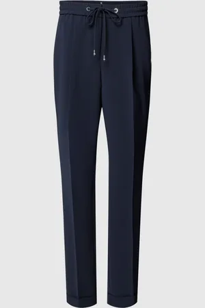 HUGO BOSS Slim fit stoffen broek met persplooien, model 