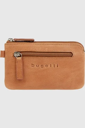 Bugatti Sleuteletui van leer met ritsvak, model 