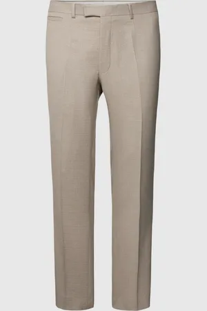 Strellson Slim fit pantalon met persplooien