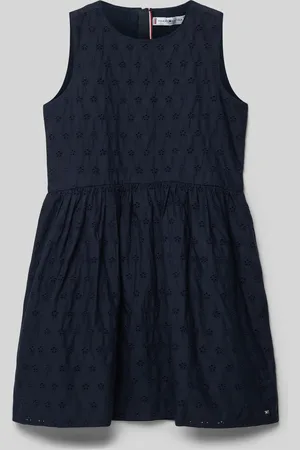 Tommy Hilfiger Knielange jurk met bloemenborduursel