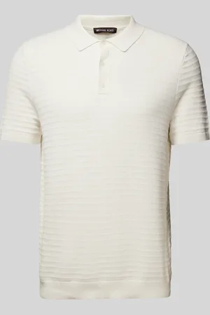Michael Kors Regular fit poloshirt met structuurmotief, model 