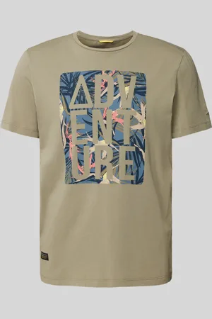 Camel Active T-shirt met statement- en motiefprint