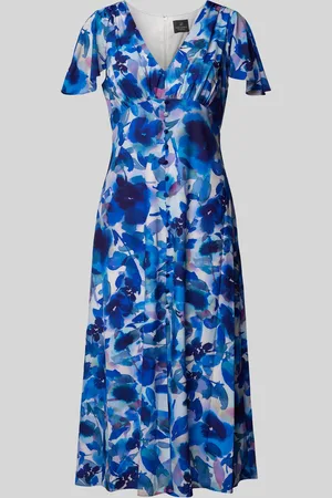 Adrianna Papell Midi-jurk met V-hals