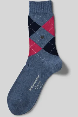 Burlington Sokken met zigzagmotief, model 